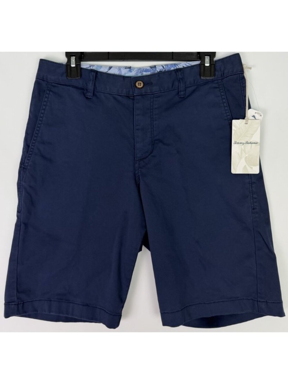Tommy Bahama Mens Boracay Maritime Navy Chino 9" Inseam Shorts - NWT - Sz 30